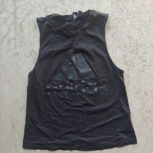 Adidas black tank top M